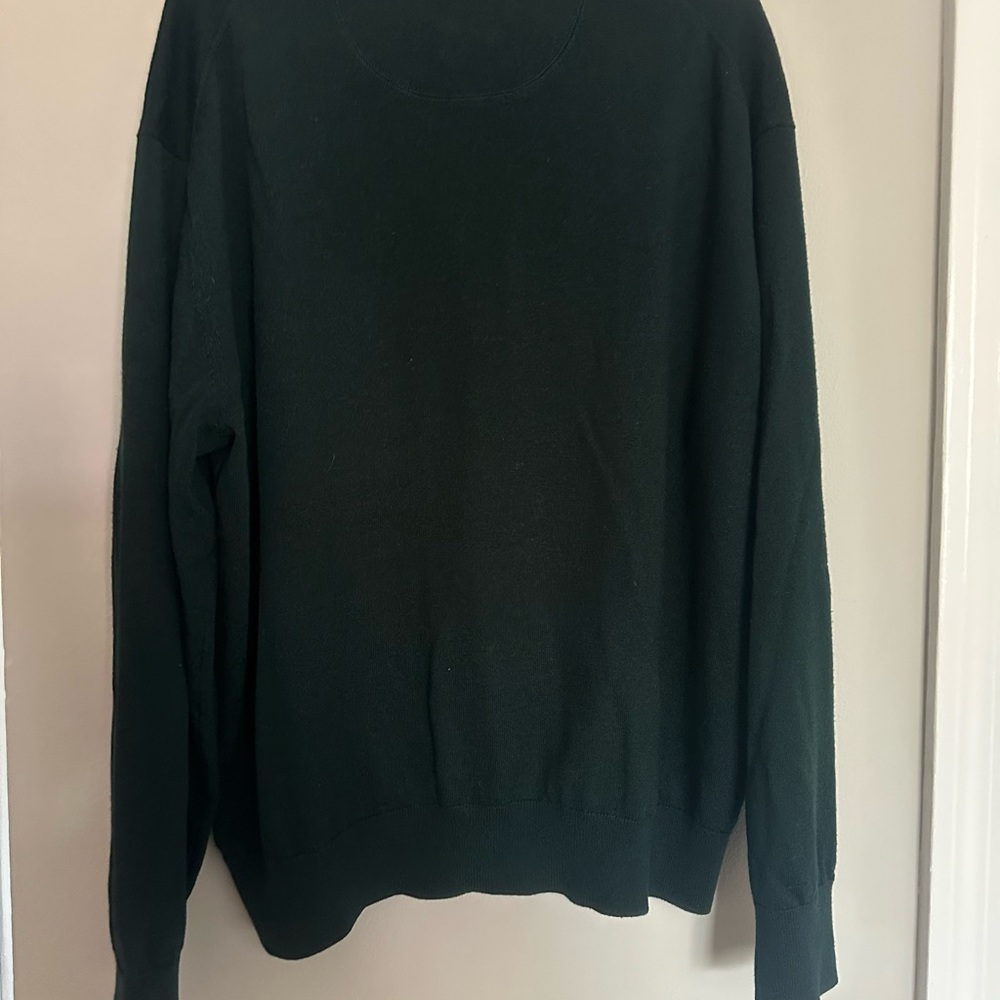 Orvis Men's Dark Green Zip-Up Sweater - Picture 3 of 5
